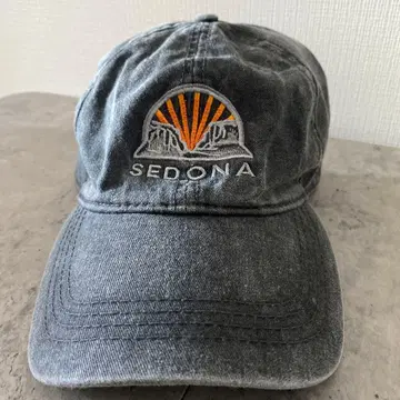 [ 초 레어 ] SEDONA 자수 그레이 캡 모자 구제 의류 빈티지
