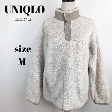 [ a2057 ] 유니클로 화이트 마운티니어링 새상품급 플리스 풀오버