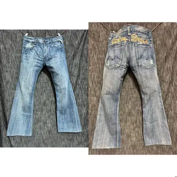 Replay 리플레이 자수 데미지 가공 데님 청바지 수입