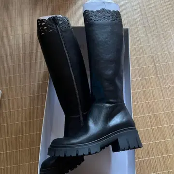 RANDA 롱 부츠 블랙 L 사이즈