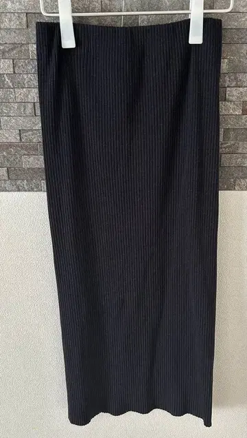 NOBLE 노블 골지 리브 타이트 스커트 롱 스커트