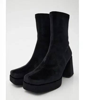 MOUSSY STRETCH BLOCK HEEL 부츠