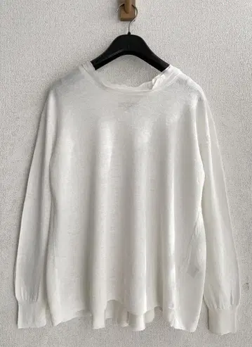 파드칼레 pas de calais 이소재 절개 풀오버 니트