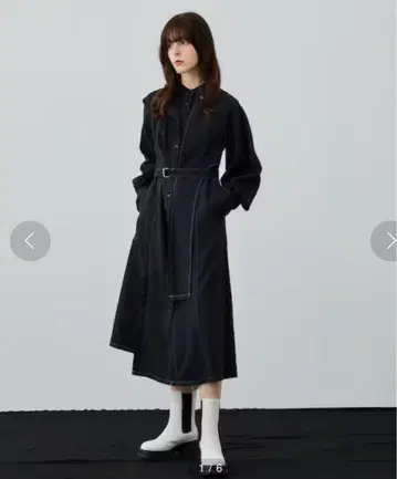 UNITED TOKYO 아지메 테일러 셔츠 원피스