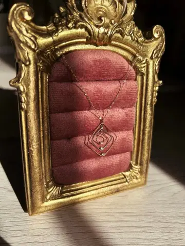 쥬얼리 츠츠미 롱 스퀘어 목걸이 10k