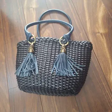 A.DEL GOBBO/핸드백/가죽 이탈리아 바스켓 짜임 백