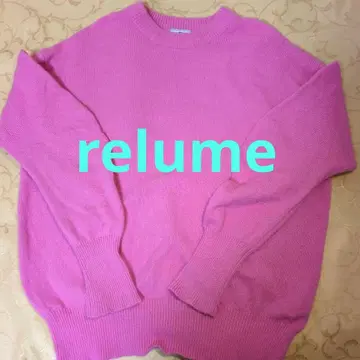 relume 핑크 긴팔 니트 스웨터