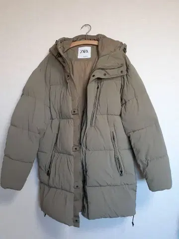 ZARA 자라 남성용 다운 카키 XL
