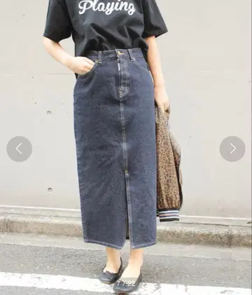 Spick&Span SOMETHING 콜라보 데님 스커트