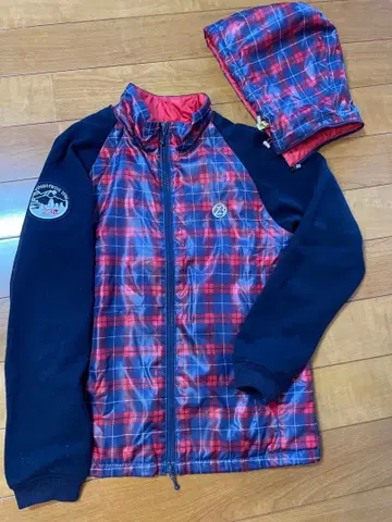 23구 여성용 체크 무늬 자켓 후드 부착