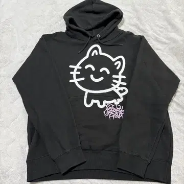 nqrse 나루세 돌아온 고양이 후드티 블랙 XXL