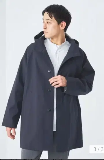 미사용 green label relaxing 본딩 후드 코트