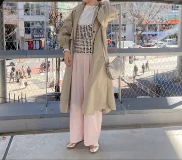 퓨어세신 핑크 와이드 팬츠