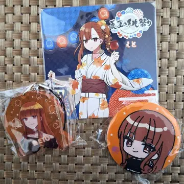 컬러풀 피치 에토 주얼 아크릴 키링 자수 캔뱃지 코스터