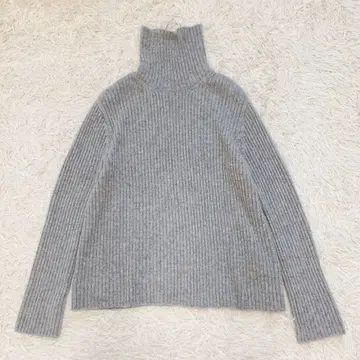 [ 새상품급 ] 론 헤르만 울 100% 리브 터틀 니트 오버 실루엣