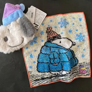 스누피 페이스 파우치 손수건