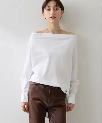 새상품 Wimm Gazette 브로드 오프숄더 블라우스