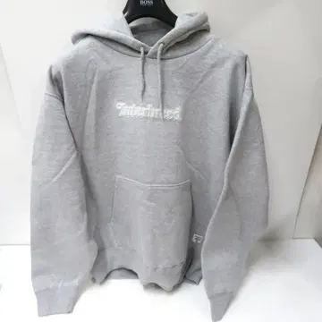 인터브리드 로고 후드티 XL 면 60% 폴리 40% 그레이