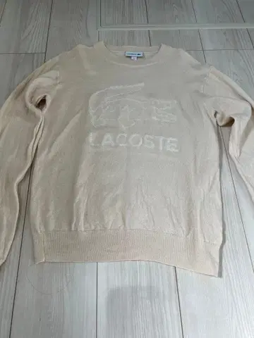 LACOSTE 베이지 스웨터 US S