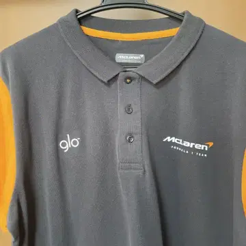 맥라렌 포뮬러 1 팀 피케 셔츠 M 그레이/오렌지