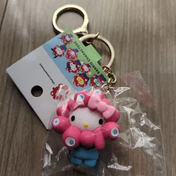 박람회 산리오 미야쿠미야쿠 변신 입체 마스코트 키링 헬로키티