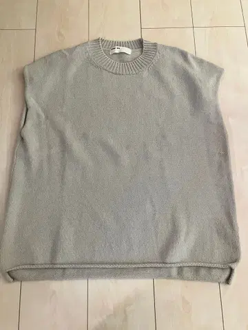 evam eva 그레이 니트 베스트 베이지 그레이지