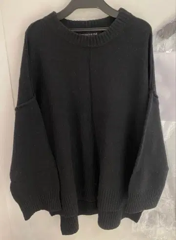 mizuiroind 오버 사이즈 블랙 니트 스웨터