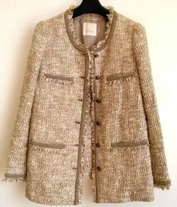 Spick&Span 트위드 자켓 38 M 프린지 일본제 멋짐