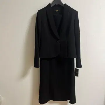 요네자와 직물 블랙 포멀 자켓과 원피스 세트 17호