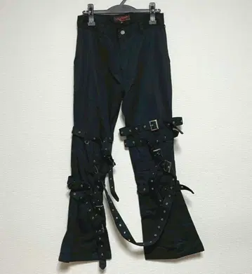 y2k bondage pants tech gimmick black