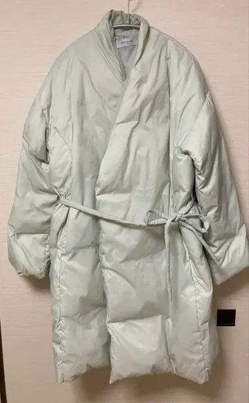 URBAN RESEARCH 롱 다운 자켓 라이트 그레이