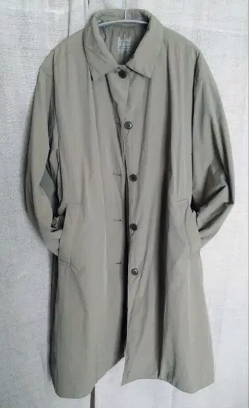 무인양품 충전솜 스텐카라 코트 그레이쉬 브라운 XL