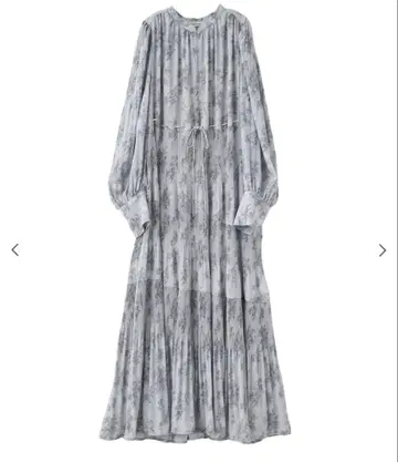 cocodeal 플라워 프린트 플리츠 티어드 원피스