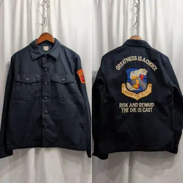 새상품급 COOTIE 쿠티 자수 밀리터리 자켓 S