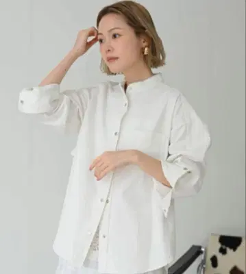 herencia 백프릴 데님 셔츠