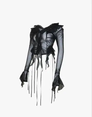 theredthread S dot flow frill tops bk