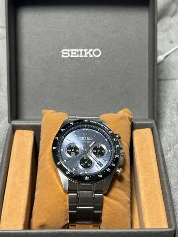SEIKO 크로노그래프 스피릿 블랙/블루