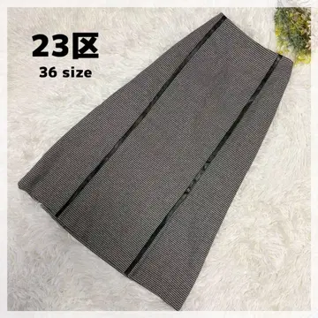 [23구] 울 혼방 플레어 스커트 36 모노톤 하운드투스 클래시컬 모드