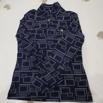 Black&White 기하학 패턴 셔츠 M 사이즈