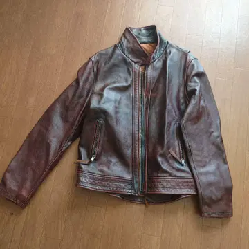 가죽 재킷 XL 사이즈 브라운 (미사용)