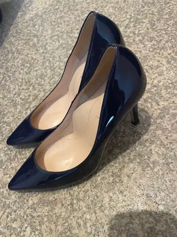 네이비 에나멜 23.5 하이힐