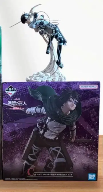 진격의 거인 제일복권 땅울림 B상 리바이 C상 한지 세트 판매