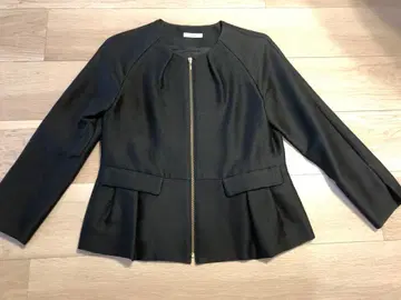 이에나 노카라 자켓 지퍼 프론트 오픈