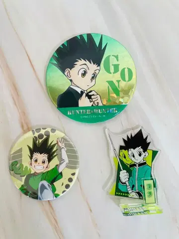 HUNTER x HUNTER 곤 세트 캔뱃지