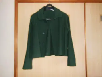 2022 CRESCENT 숏코트 다크 그린 울 자켓