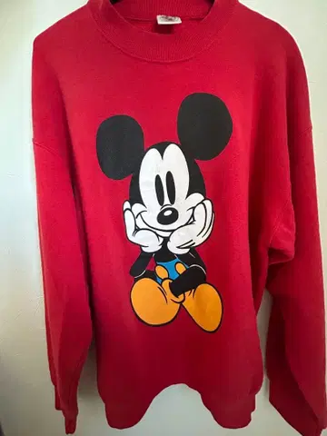 파랑 빵 미키 맨투맨 90s