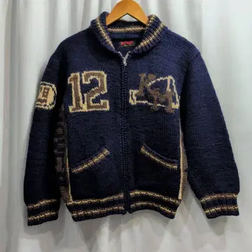 클리프 메이어 울 카우친 스웨터 M 남성용 TALON 지퍼