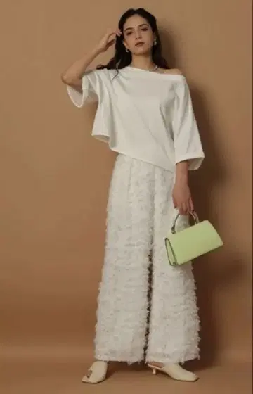 [ 택 포함 새상품 ] Arpege story / 컷 자카드 팬츠