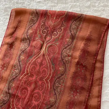ETRO 에트로 실크 혼방 올 패턴 스카프 스톨 페이즐리 이탈리아제