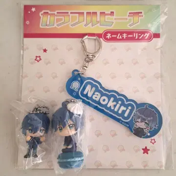 컬러풀 피치 나오키리 네임 키링 마스코트 참 피규어